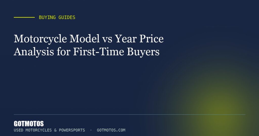 Motorcycle Model vs Year Price Analysis for First-Time Buyers